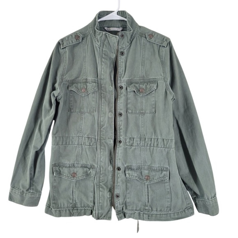 Levi's Military Field Jacket Womens Medium Olive Green Good Utility Cargo Coat